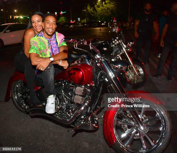 Ludacris and Eudoxie Bridges attend John Wall Birthday Celebration at Gold Room on September 3, 2018 in Atlanta, Georgia.
