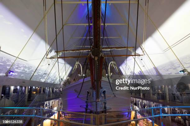 The ship Fram was used for arctic and antearctic explorations by the Norwegian explorers Fridtjof Nansen, Otto Sverdrup, Oscar Wisting, and Roald...