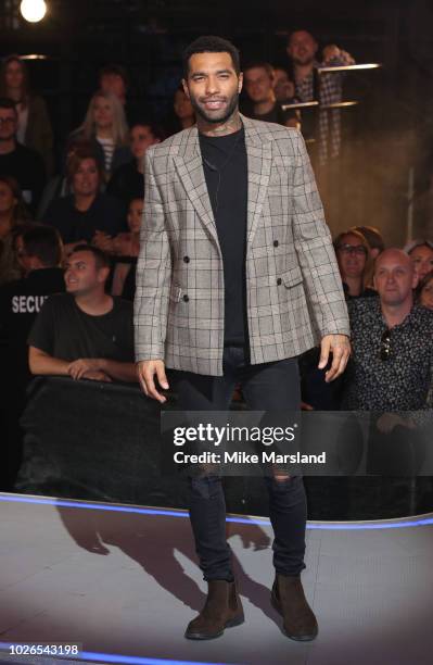 Jermaine Pennant is evicted from the Celebrity Big Brother House on September 3, 2018 in Borehamwood, United Kingdom.