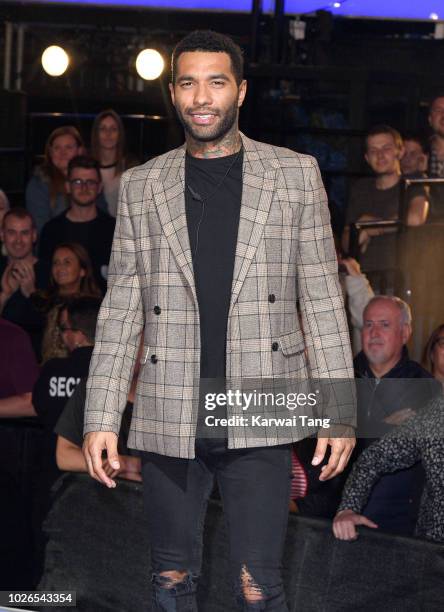 Jermaine Pennant is evicted from the Celebrity Big Brother House on September 3, 2018 at Elstree Studios in Borehamwood, United Kingdom.