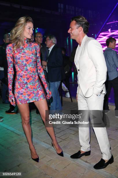 Model Doutzen Kroes and Stephan Luca during the 'Dua Lipa x Jaguar: The PACE - 'Season One' Launch on September, 3 2018 In Amsterdam, Netherland. The...