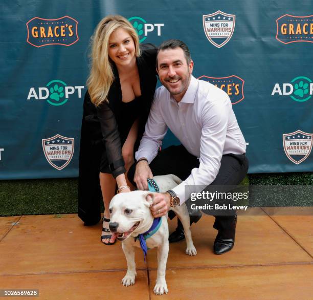 Kate Upton and Justin Verlander host reception for Grand Slam Adoption Event and Wins For Warriors Foundation to raise funds for adoptable dogs to...