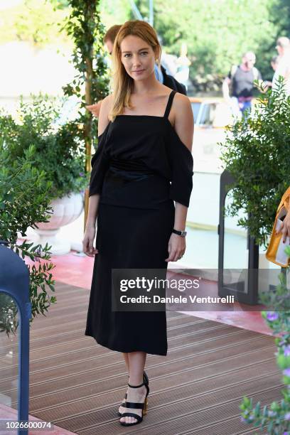 Cristiana Capotondi is seen during the 75th Venice Film Festival on September 4, 2018 in Venice, Italy.