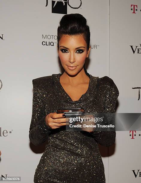 Kim Kardashian arrives at TAO Nightclub at the Venetian on October 16, 2009 in Las Vegas, Nevada.