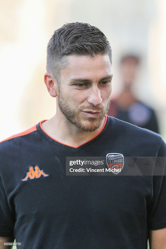 Joris Sainati of Lorient during the French Ligue 2 match between