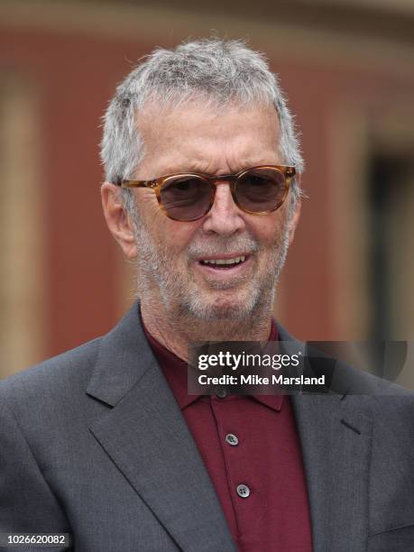 Eric Clapton attends the launch of the Royal Albert Hall 'Walk Of Fame' at Royal Albert Hall on September 4, 2018 in London, England.