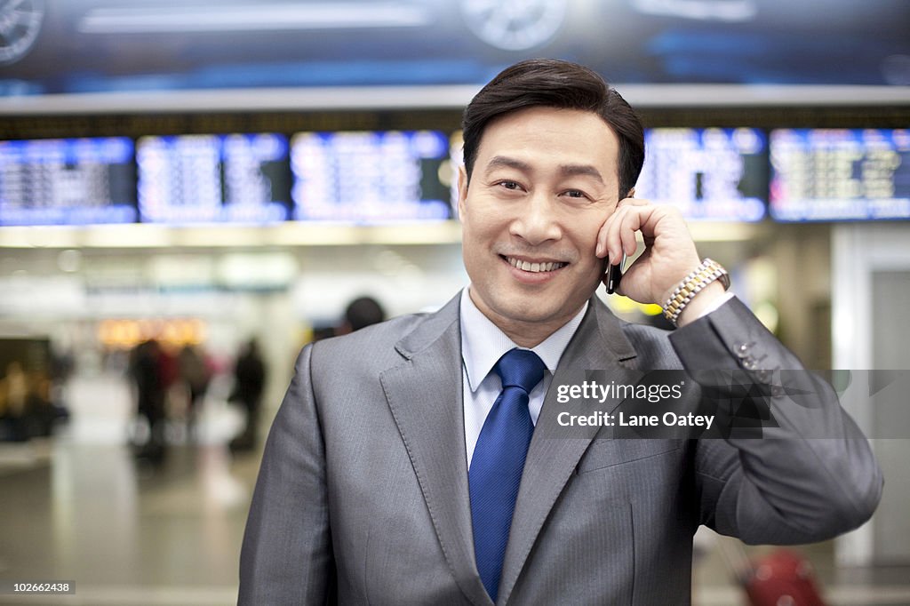 Businessman at the airport