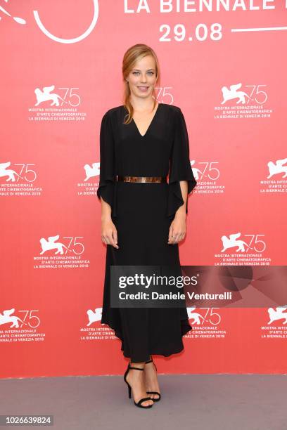 Saskia Rosendahl attends 'Werk Ohne Autor ' photocall during the 75th Venice Film Festival at Sala Casino on September 4, 2018 in Venice, Italy.