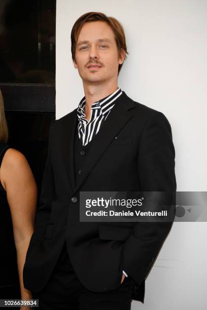 Tom Schilling attends 'Werk Ohne Autor ' photocall during the 75th Venice Film Festival at Sala Casino on September 4, 2018 in Venice, Italy.