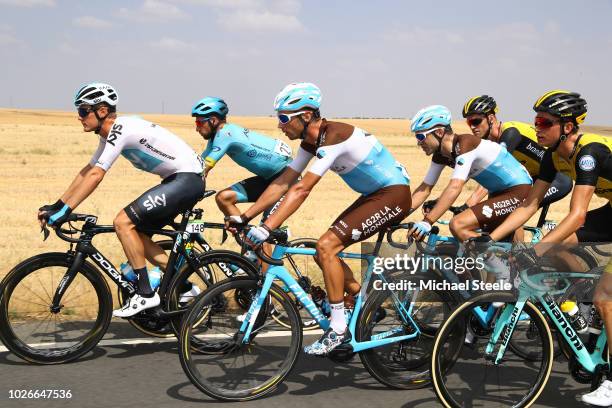 Dylan Van Baarle of The Netherlands and Team Sky / Michael Cherel of France and Team AG2R La Mondiale / Tony Gallopin of France and Team AG2R La...