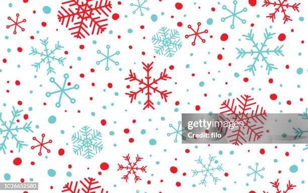 seamless snowflake background - repetition pattern stock illustrations