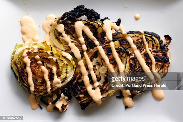 Green Plate Special: Charred cabbage with spicy aioli.
