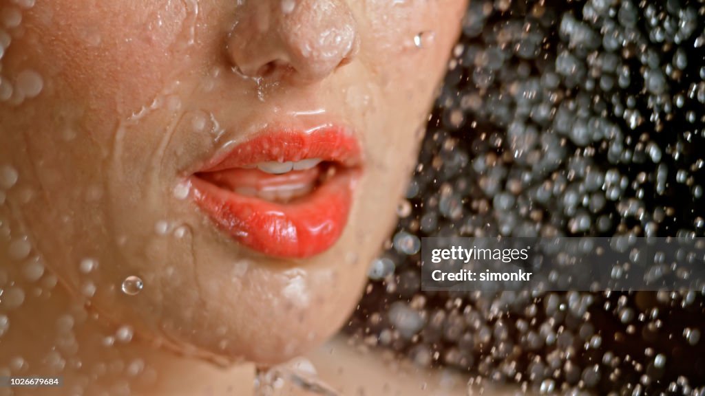 Splashed People Closeup Of Woman Being Splashed With Water High-Res Stock Photo - Getty ...