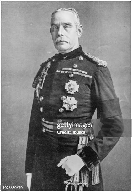 navy and army antique historical photographs: major general sir john c mcneill - major stock illustrations