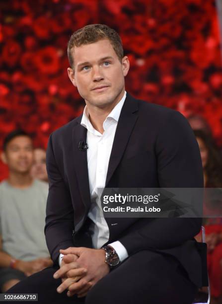 New Bachelor Colton Underwood is introduced on "Good Morning America," on Tuesday, September 4, 2018 airing on the Walt Disney Television via Getty...