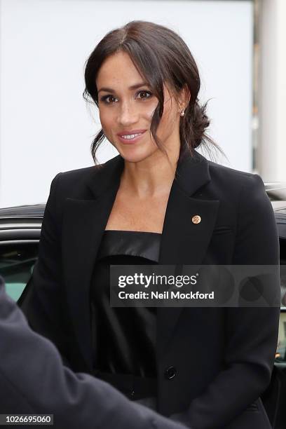 Meghan, Duchess of Sussex and Prince Harry, Duke of Sussex attend the WellChild awards at Royal Lancaster Hotel on September 4, 2018 in London,...