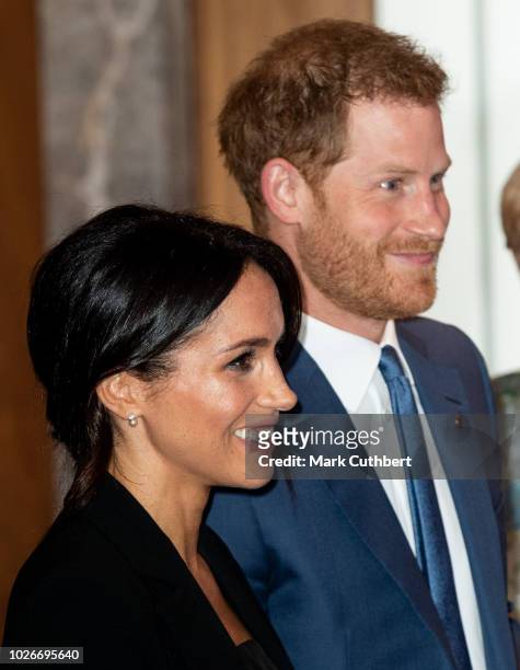 Meghan, Duchess of Sussex and Prince Harry, Duke of Sussex attend the WellChild awards at Royal Lancaster Hotel on September 4, 2018 in London,...