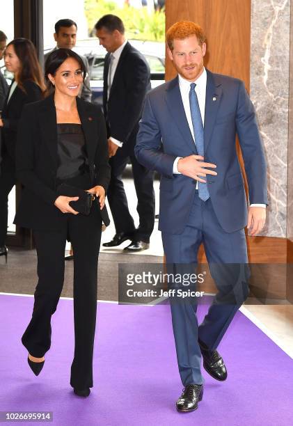 Meghan, Duchess of Sussex and Prince Harry, Duke of Sussex attend the WellChild Awards at the Royal Lancaster Hotel on September 4, 2018 in London,...