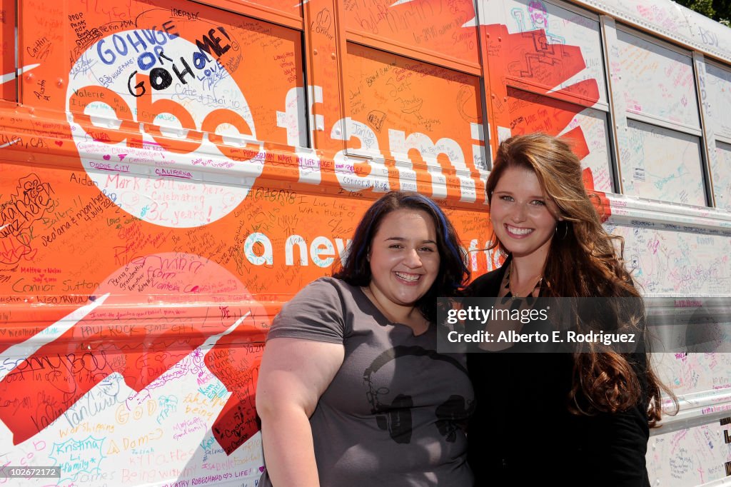 The ABC Family "Live Huge" Bus Campaign Stops In Los Angeles