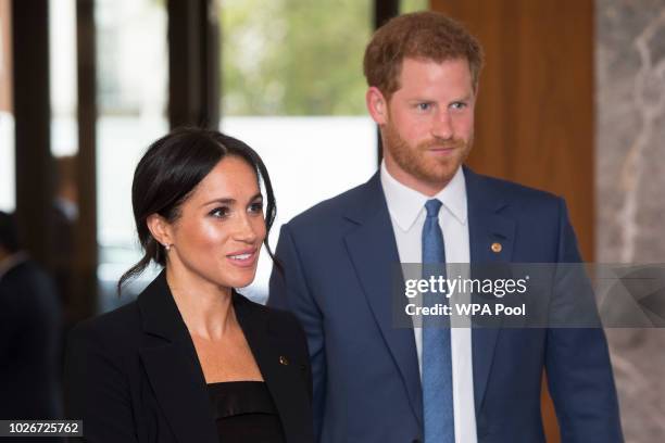 Prince Harry, Duke of Sussex and Meghan, Duchess of Sussex attend the WellChild awards at Royal Lancaster Hotel on September 4, 2018 in London,...