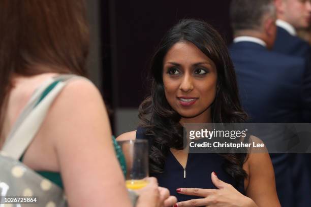 Ex England Women's player Isha Guha during the PCA Indian Dinner at Lord's Cricket Ground on September 4, 2018 in London, England.