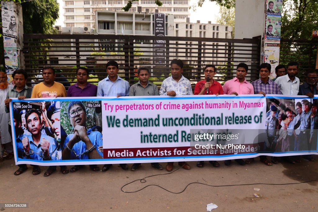 Reuters Pair Journalist Of Myanmar - Protest In Dhaka