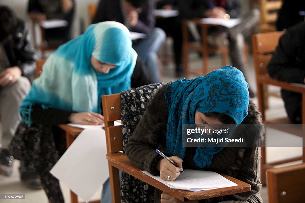 Female Students Study At Kabul University