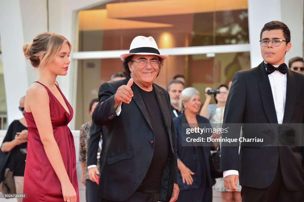 Singer Al Bano , his daughter Jasmine Carrisi and his son AlBano