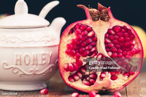 rosh hashanah jewish new year composition - rosh hashanah stock pictures, royalty-free photos & images