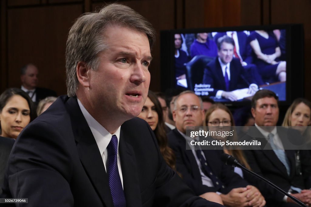 Senate Holds Confirmation Hearing For Brett Kavanaugh To Be Supreme Court Justice