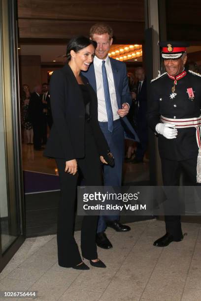 Meghan, Duchess of Sussex and Prince Harry, Duke of Sussex attend the WellChild Awards at Royal Lancaster Hotel on September 4, 2018 in London,...