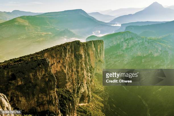 breathtaking view on the top of gorge du verdon, france - gorges du verdon stock pictures, royalty-free photos & images