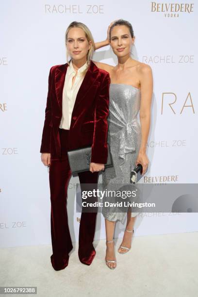 Erin Foster and Sara Foster attend the Rachel Zoe Spring 2019 LA Presentation at Hotel Bel-Air on September 4, 2018 in Los Angeles, California.