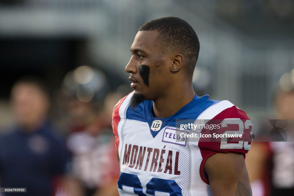 CFL: AUG 31 Montreal Alouettes at Ottawa Redblacks