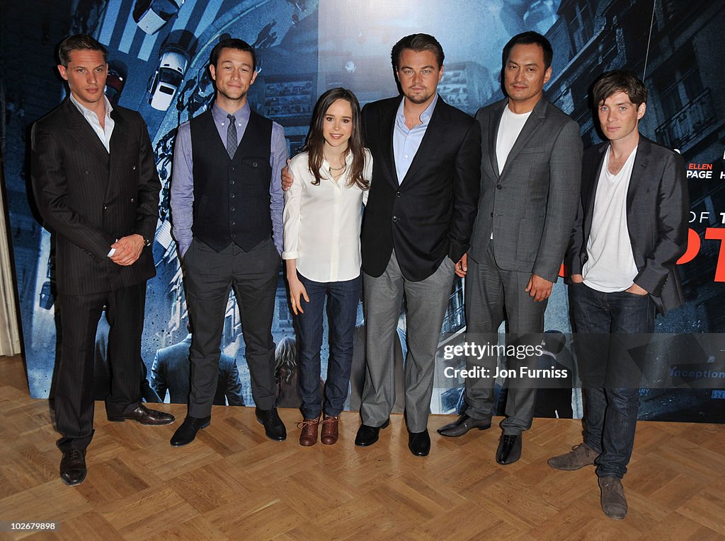 Inception Call Tom Hardy, Joseph Gordon-Levitt, Ellen Page, Leonardo Dicaprio, Ken ...