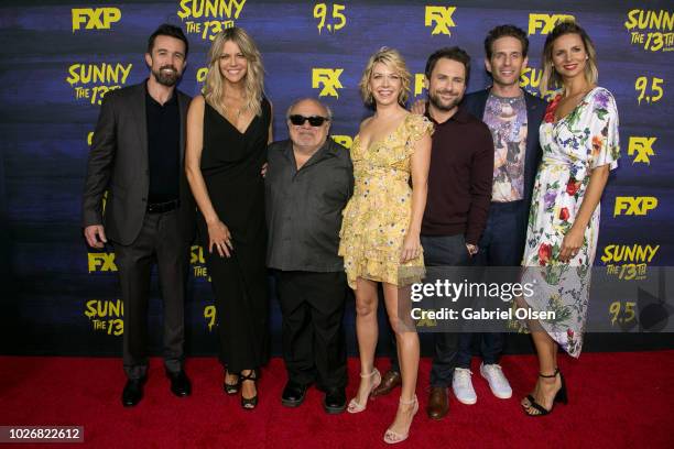 Creator and Executive Producer Rob McElhenney, Kaitlin Olson, Danny Devito, Mary Elizabeth Ellis, Charlie Day, Glenn Howerton and Jill Latiano arrive...