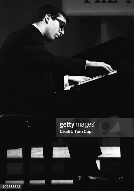 Jazz pianist Bob James performs onstage at the Newport Jazz Festival in July1967 in Newport, Rhode Island.