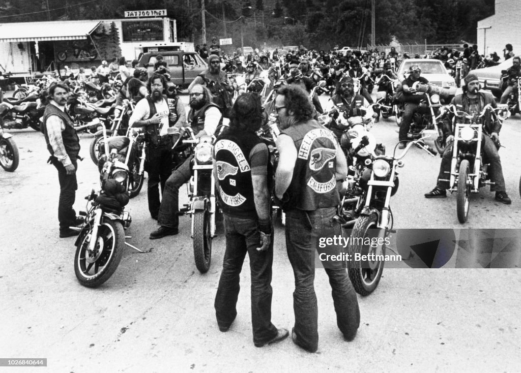 Hell's Angels in Sturgis, South Dakota.
