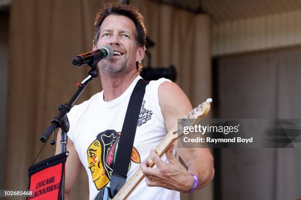 James Denton from the television show "Desperate Housewives", and of Band From TV performs at the Petrillo Band Shell in Grant Park in Chicago,...