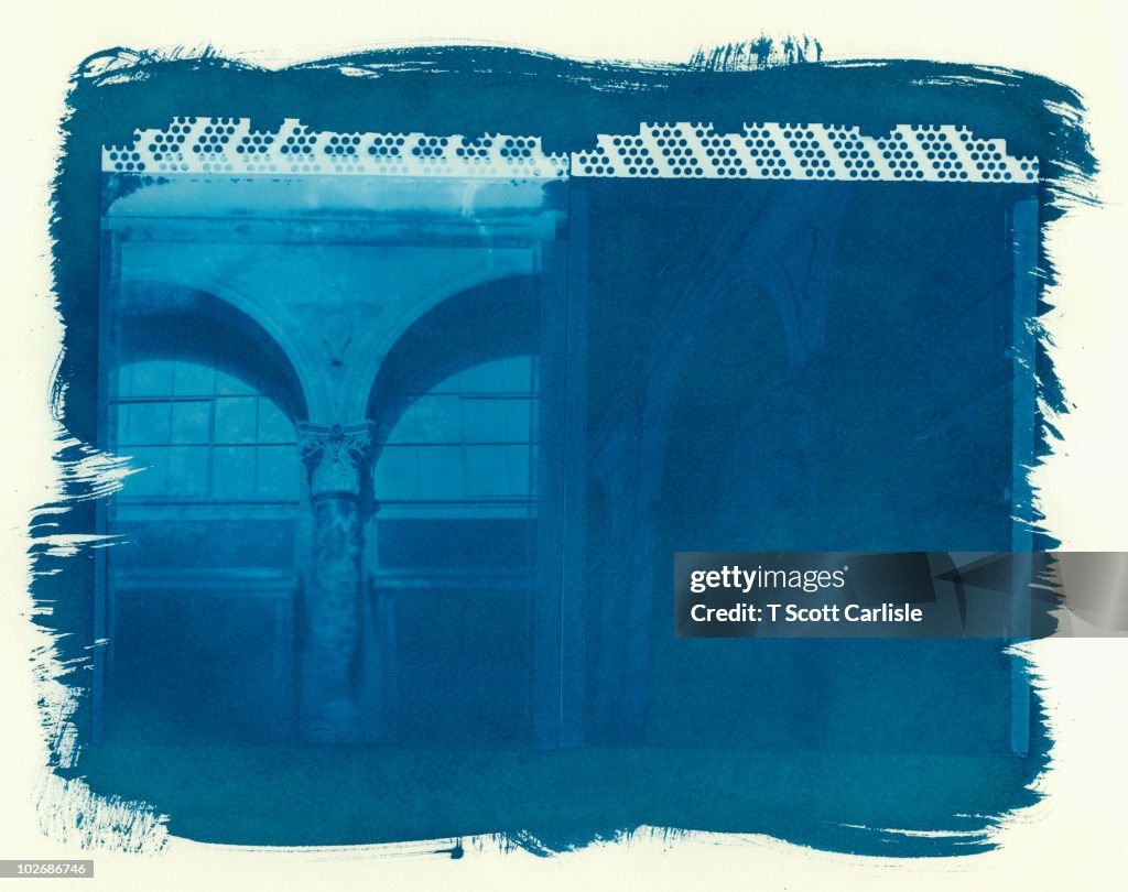 Cyanotype Diptych - Architetural Detail