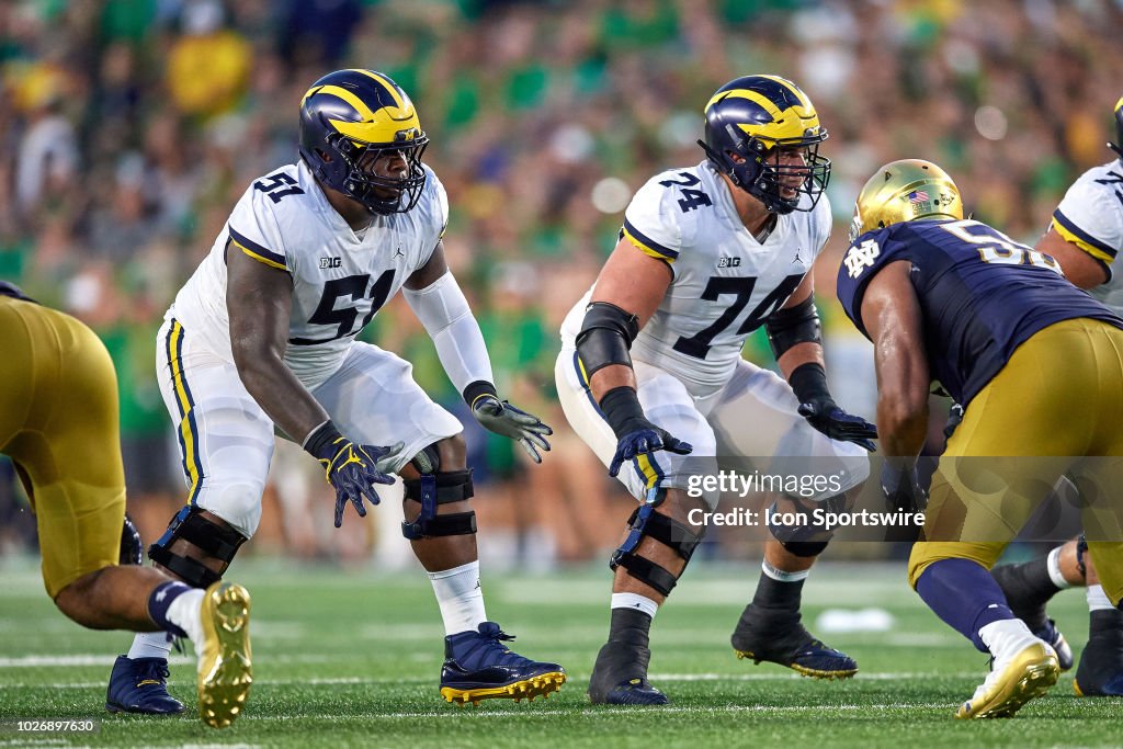 COLLEGE FOOTBALL: SEP 01 Michigan at Notre Dame