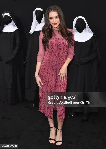 Lilimar Hernandez attends the premiere of Warner Bros. Pictures' 'The Nun' on September 4, 2018 in Hollywood, California.