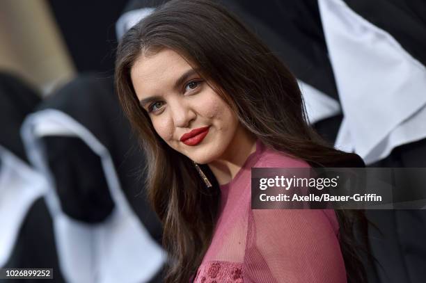 Lilimar Hernandez attends the premiere of Warner Bros. Pictures' 'The Nun' on September 4, 2018 in Hollywood, California.