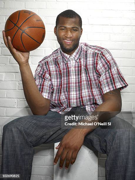 Basketball player and NBA prospect DeMarcus Cousins is photographed for Sports Illustrated on June 22 New York City. PUBLISHED IMAGE. CREDIT MUST...