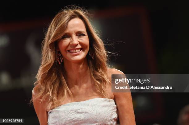 Eliana Miglio walks the red carpet ahead of the 'Werk Ohne Autor ' screening during the 75th Venice Film Festival at Sala Grande on September 4, 2018...