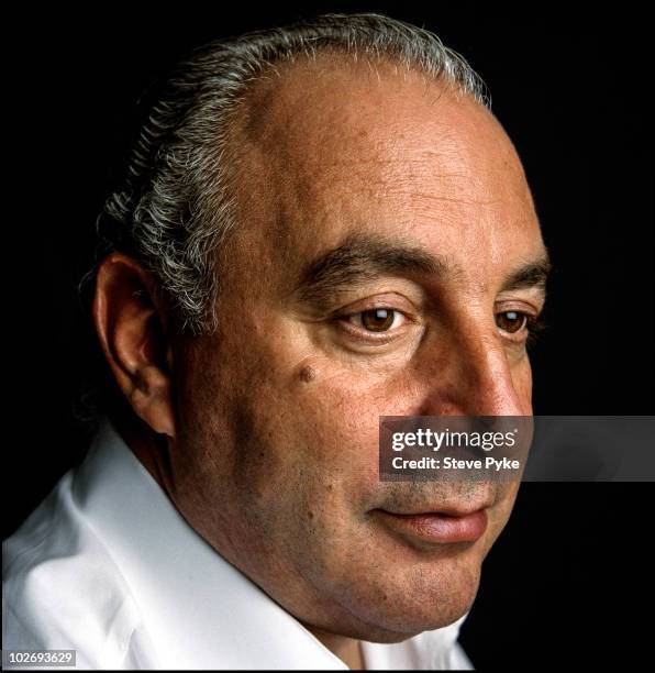Of the Arcadia Group Philip Green poses for a portrait shoot in London, UK.
