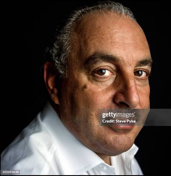 Of the Arcadia Group Philip Green poses for a portrait shoot in London, UK.