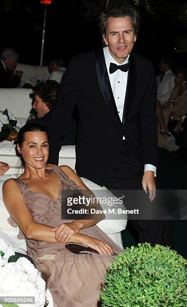 Yasmin Le Bon and John Taylor attend the Valentino Garavani Archives Dinner Party on July 7, 2010 in Versailles, France.