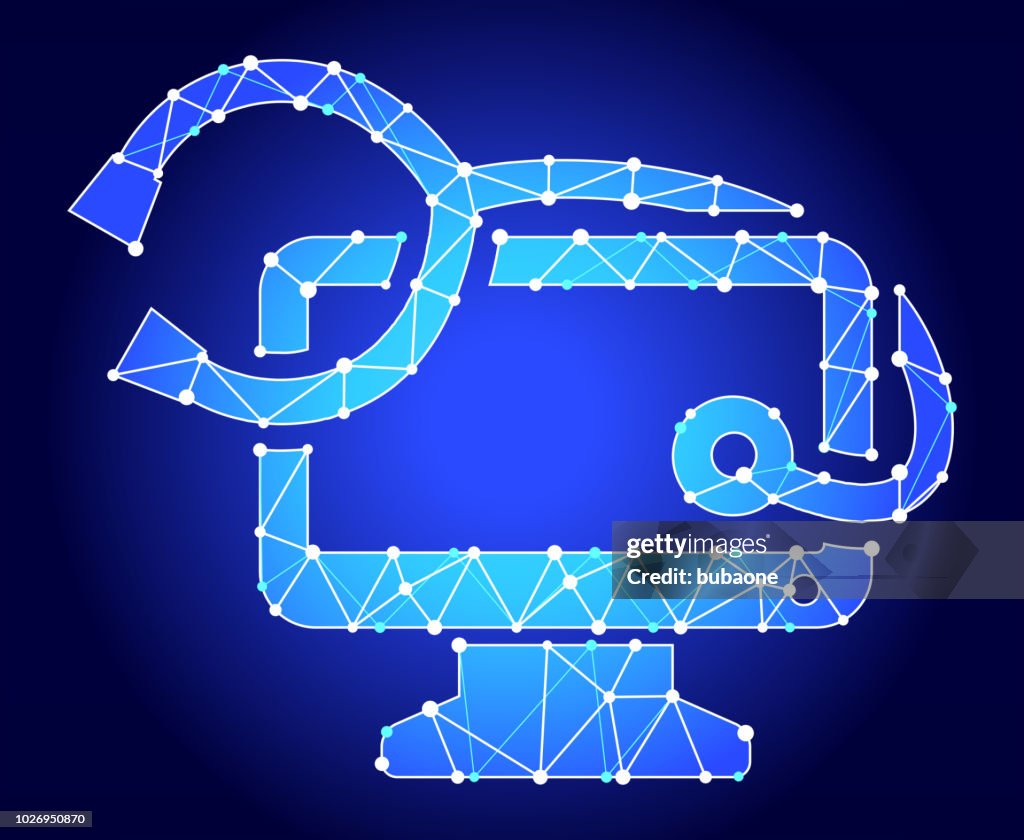 Computer Node Pattern Image Computer Health Blue Triangle Node Vector Pattern High-Res Vector ...