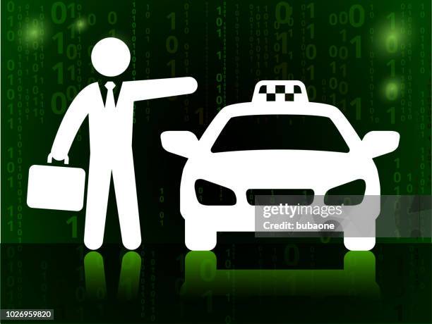 business and travel on binary code black background - black man plain background stock illustrations